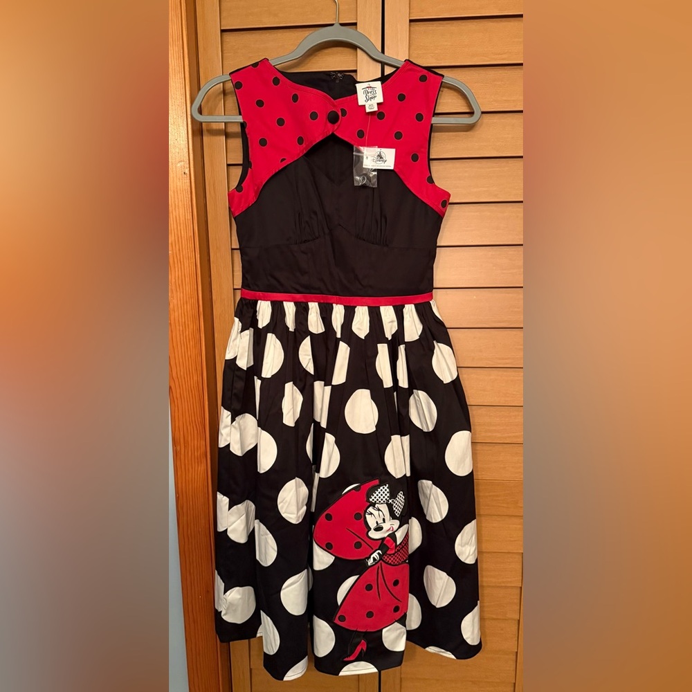 Disney Parks Exclusive Minnie Mouse Dress Shop Polka Dot Bow Dress